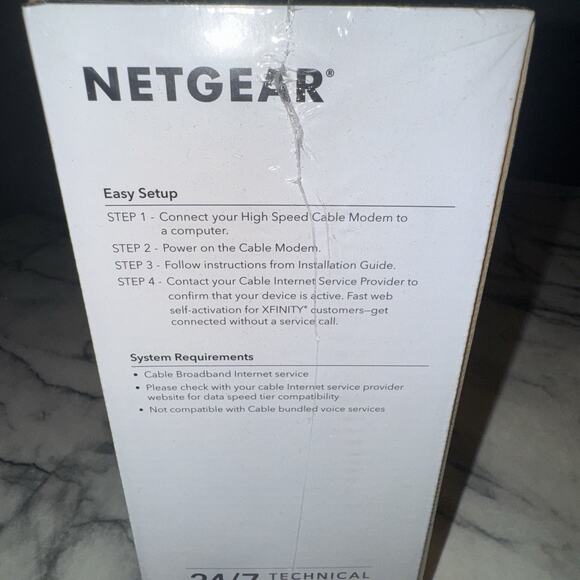 NEW SEALED NETGEAR CM500-1AZNAS 16x4 DOCSIS 3.0 Cable Modem Speeds of 686mbps - Picture 2 of 5